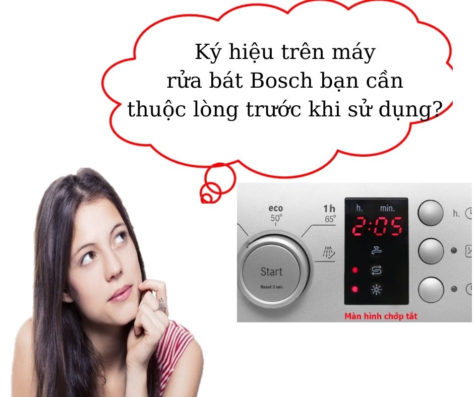  ký hiệu trên máy rửa bát Bosch