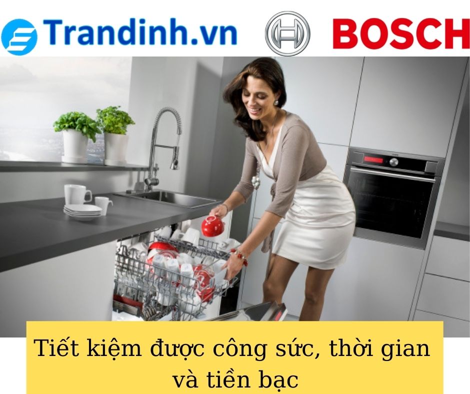 3. Ứng dụng của máy rửa bát Bosch âm tủ toàn phần