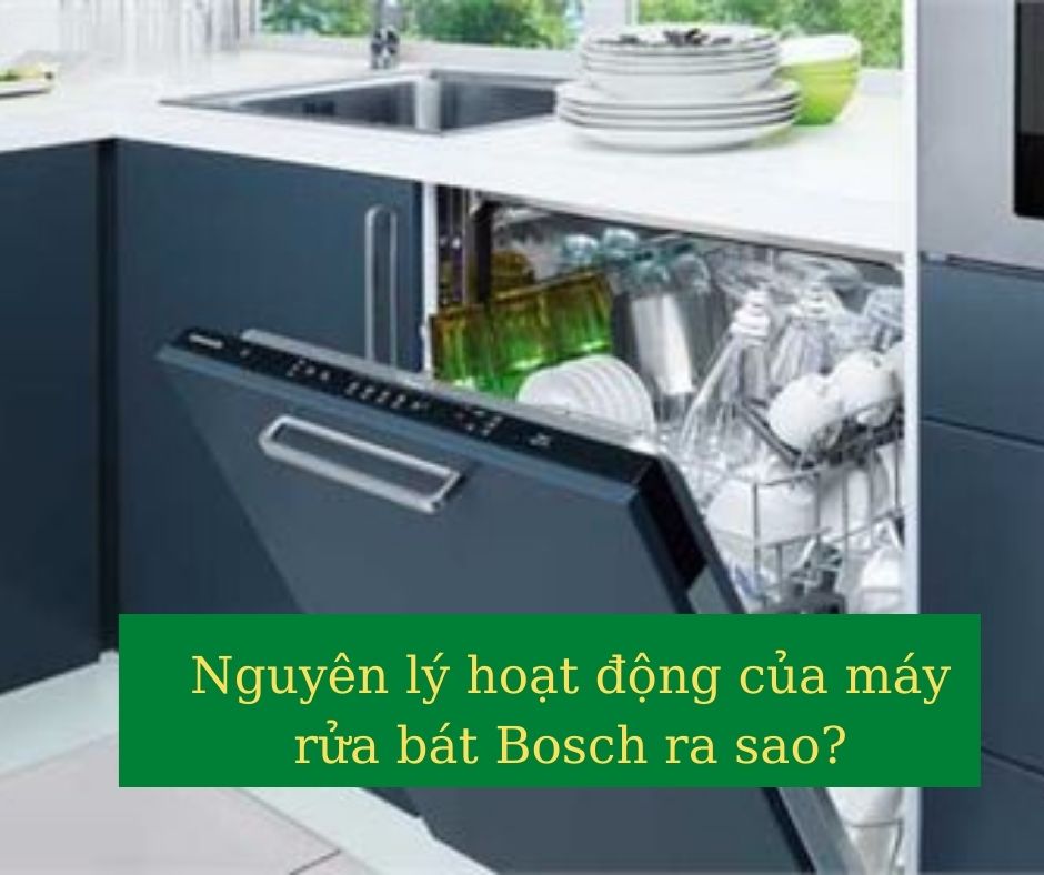 1. Nguyên lý hoạt động của máy rửa bát Bosch ra sao?